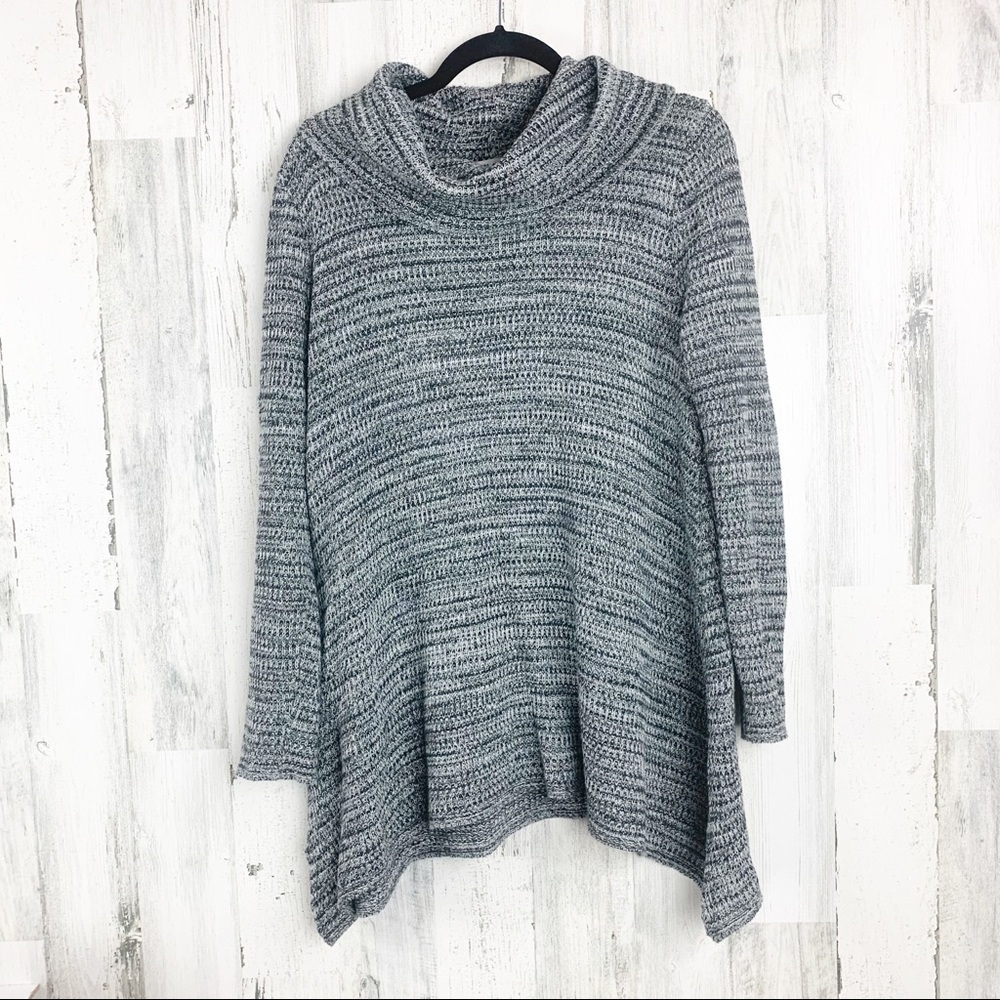 Eight Eight Eight Asymmetrical Cowl Neck Sweater